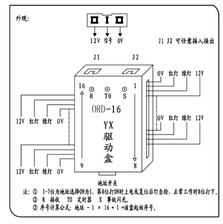 ORD-16YX型智能遥信驱动盒